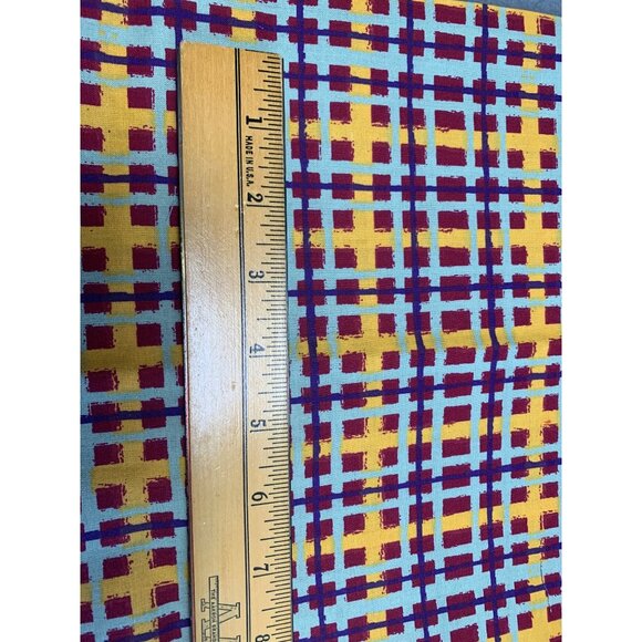 Colorful Checkered Cotton Fabric 1/2 Yard 42" Wide Crafts & Sewing Projects - Picture 4 of 7